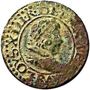 Denier Tournois - Louis XIII Bordeaux mint; 2nd type obverse image