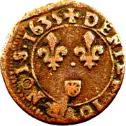 Denier Tournois - Louis XIII Navarre/Saint-Palais mint, France, 1635 reverse image