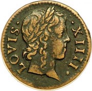 Denier Tournois - Louis XIV obverse image
