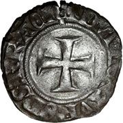 Double tournois dit "niquet" - Charles VI dit "le fou", France, 1421 reverse image