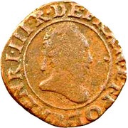 Double Tournois - Henri III Rouen mint obverse image