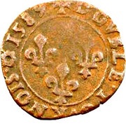 Double Tournois - Henri III Rouen mint reverse image