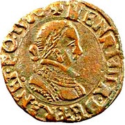Double Tournois - Henri III Dijon mint; 1st type obverse image