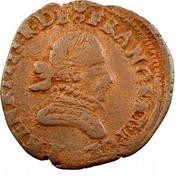 Double Tournois - Henri III Bordeaux mint; 1st type obverse image
