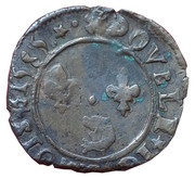Double Tournois - Henri III Dauphiné mint; Type A; Z on obverse, France, 1585 reverse image