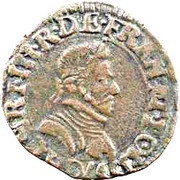 Double Tournois - Henri III Lyon mint; 1st type obverse image
