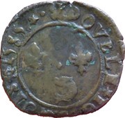 Double Tournois - Henri III Dauphiné mint; 2nd type, France, 1585-1589 reverse image