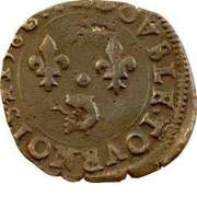 Double Tournois - Henri III Dauphiné mint; Type B; Z on obverse reverse image