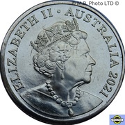 1 Dollar - Elizabeth II 6th Portrait - The Great Aussie Coin Hunt 2 - Letter N obverse image