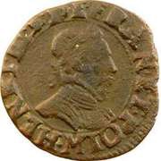 Double Tournois - Henri III Toulouse mint; Type 1B obverse image