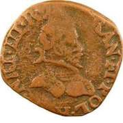 Double Tournois - Henri III La Rochelle mint; 3rd type obverse image