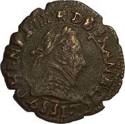 Double Tournois - Henri III Lyon mint; 2nd type obverse image