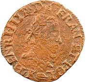 Double Tournois - Henri III Bordeaux mint; 2nd type obverse image
