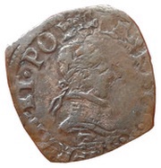 Double Tournois - Henri III Dauphiné mint; Type C; Z on obverse obverse image