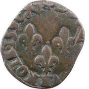 Double Tournois - Henri IV Bayonne mint, France, 1590 reverse image