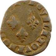 Double Tournois - Charles X Troyes mint, France, 1590-1594 reverse image