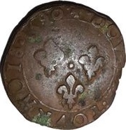 Double Tournois - Charles X Dijon mint reverse image