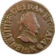 Double Tournois - Henri IV Bordeaux mint obverse image