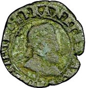 Double Tournois - Henri IV Rennes mint obverse image