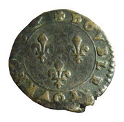 Double Tournois - Henri III Paris mint; 3rd type, France, 1591-1594 reverse image