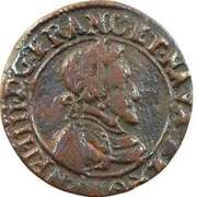 Double Tournois - Henri IV Clermont-en-Auvergne mint; Latin text obverse image