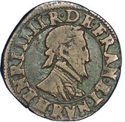 Double Tournois - Henri IV Villeneuve mint obverse image