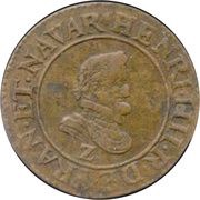 Double Tournois - Henri IV Dauphiné mint obverse image