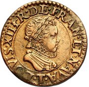 Double Tournois - Louis XIII Nantes mint; 1st type obverse image