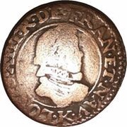 Double Tournois - Louis XIII Bordeaux mint; 2nd type obverse image