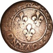 Double Tournois - Louis XIII Bordeaux mint; 2nd type, France, 1610-1614 reverse image