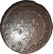 Double Tournois - Louis XIII Paris mint; 1st type, France, 1611-1620 reverse image