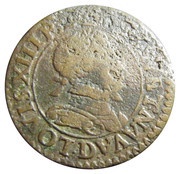 Double Tournois - Louis XIII Lyon mint; 3rd type obverse image