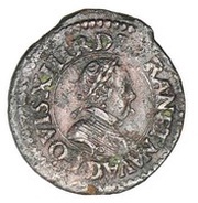 Double Tournois - Louis XIII Lyon mint; 4th type obverse image