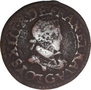 Double Tournois - Louis XIII Poitiers mint; 1st type obverse image