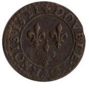 Double Tournois - Louis XIII Bordeaux mint; 5th type, France, 1620-1621 reverse image