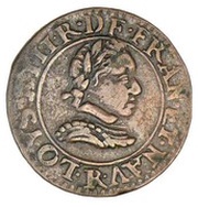 Double Tournois - Louis XIII Villeneuve; 3rd type obverse image