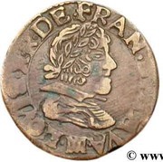 Double Tournois - Louis XIII Montauban mint obverse image