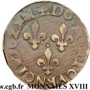 Double Tournois - Louis XIII Montauban mint, France, 1629 reverse image