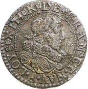 Double Tournois - Louis XIII Paris mint; 6th type obverse image