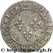 Double Tournois - Louis XIII Paris mint; 6th type reverse image