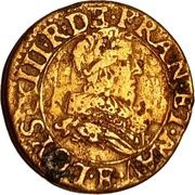 Double Tournois - Louis XIII Tours mint; 2nd type obverse image
