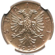 1 Qindar Ar Prova obverse image