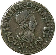 Double Tournois - Louis XIII Bordeaux mint; 10th type obverse image