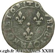 Double Tournois - Louis XIII Bordeaux mint; 12th type reverse image