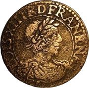Double Tournois - Louis XIII Tours mint; 9th type obverse image