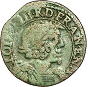 Double Tournois - Louis XIII Tours mint; 10th type obverse image