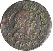 Double Tournois - Louis XIII La Rochelle mint; 4th type obverse image