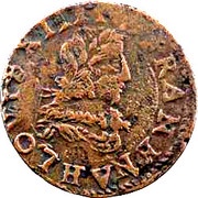 Double Tournois - Louis XIII La Rochelle mint; 6th type obverse image