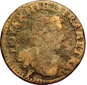 Double Tournois - Louis XIII Bordeaux mint; 15th type obverse image