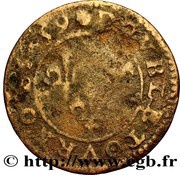 Double Tournois - Louis XIII Bordeaux mint; 15th type, France, 1639-1640 reverse image